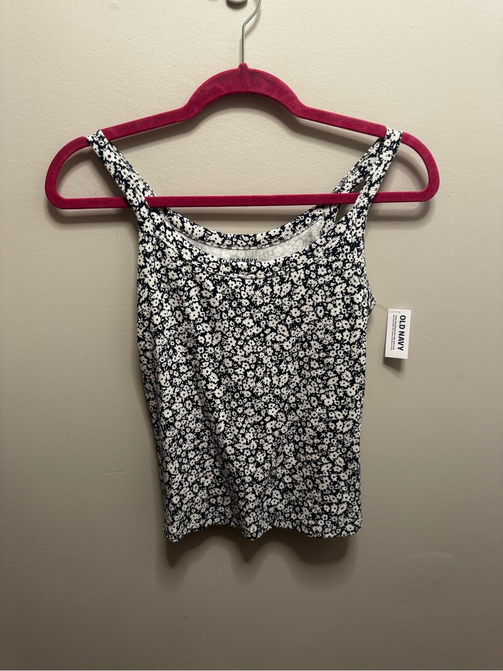 NWT Old Navy Navy & White Floral Camisole
